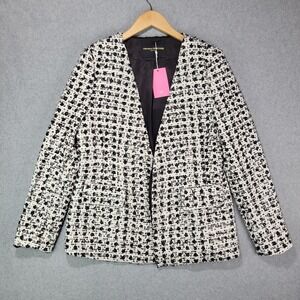 Amanda Uprichard Cody‎ Blazer in Kelly Size Large Preppy Flowers NWT